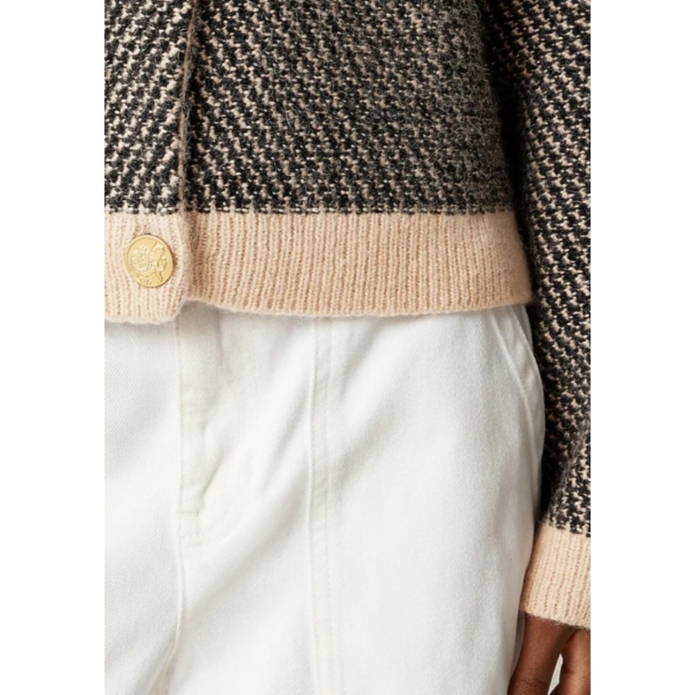 J.Crew Jacquard V-neck lady jacket - Picture 2 of 8